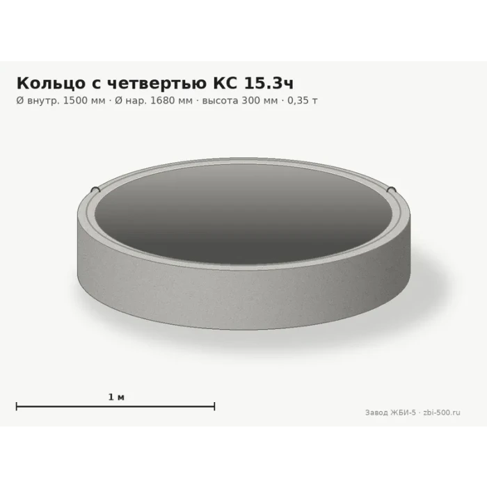 Кольцо с четвертью КС 15.3ч